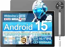 【＊ほぼ新品★】10.1インチFullHD　最新OS＊Android 15☆ Amazon.co.jp: 【新登場 Android 15 タブレットセット